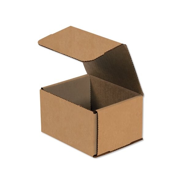 Bsc Preferred 5 x 4 x 3'' Kraft Corrugated Mailers, 50PK BUY00026200 - main